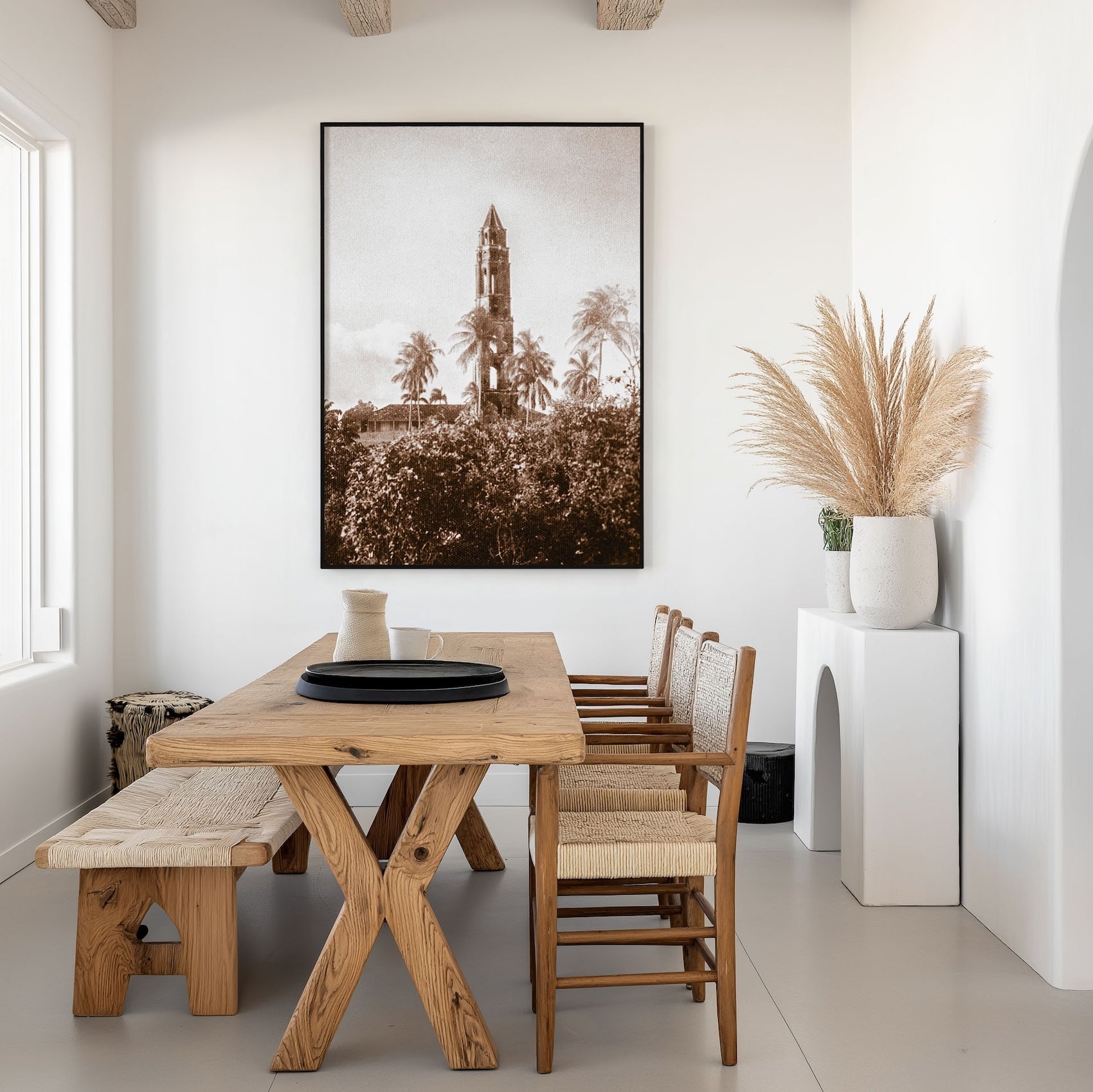 Torre Iznaga Rising Above A Cuban Landscape