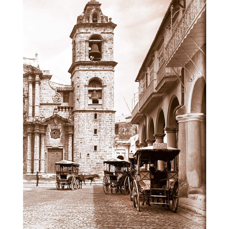 Plaza de la Catedral:  Old Havana Travel Poster