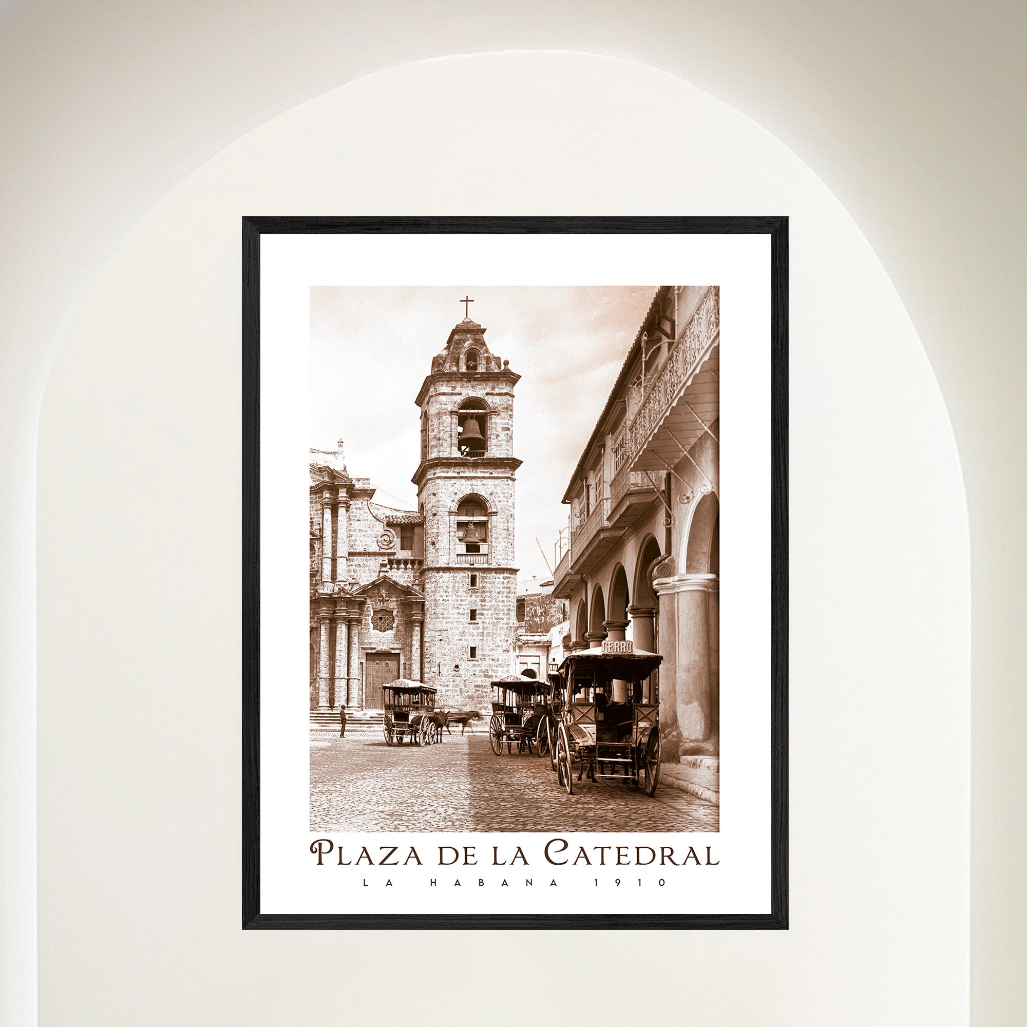 Plaza de la Catedral - Old Havana Travel Poster