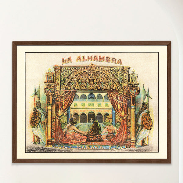 La Alhambra Vintage Cuba Cigar Art - Arabian Nights