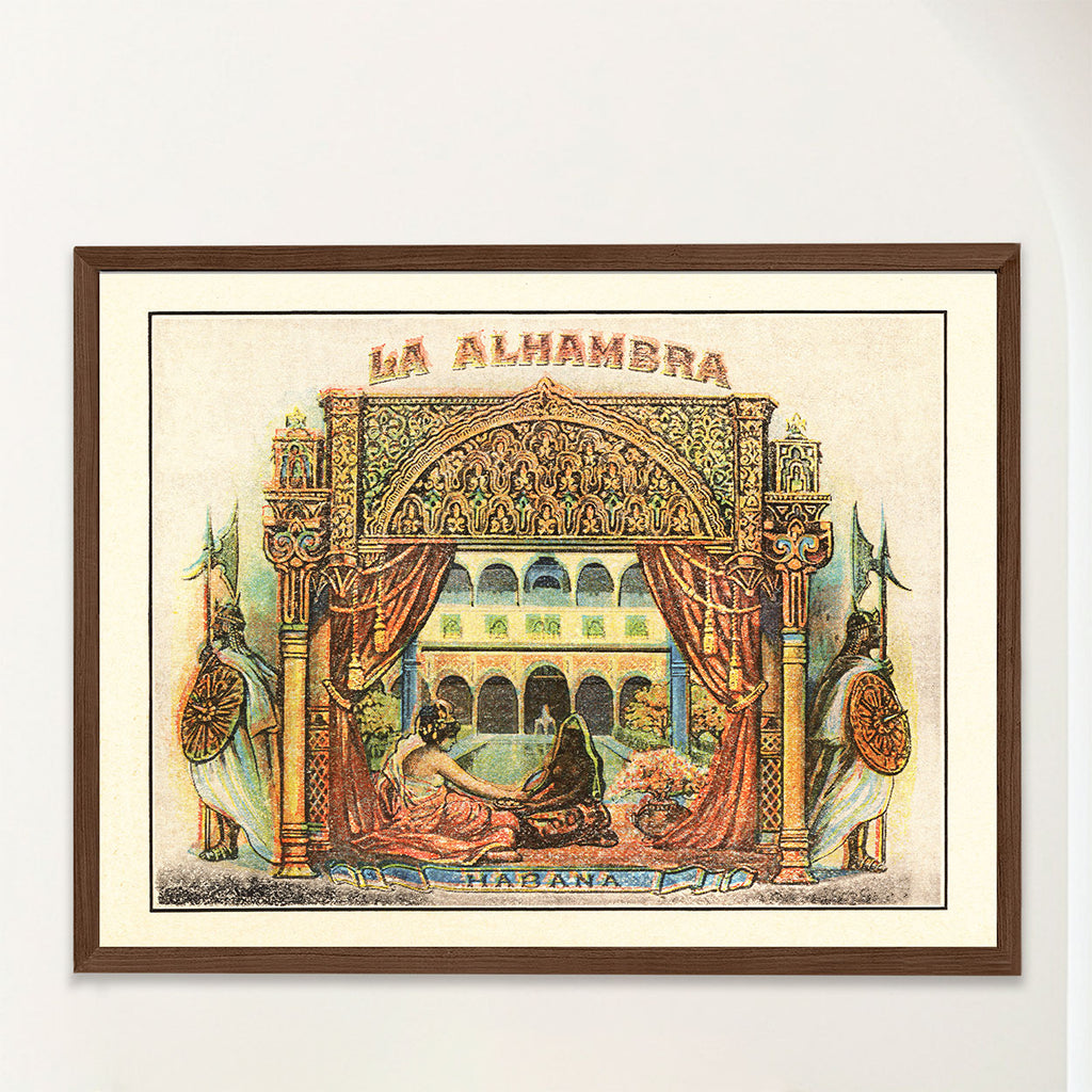 La Alhambra Vintage Cuba Cigar Art - Arabian Nights