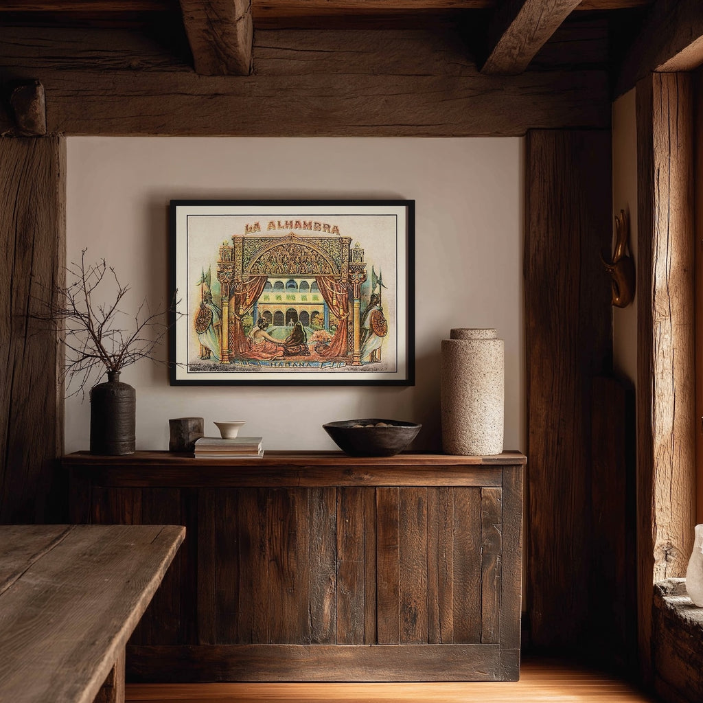 La Alhambra Vintage Cuba Cigar Art - Arabian Nights