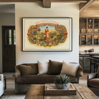 La Rosa de Santiago Vintage Cuba Cigar Art - Grand 1890s