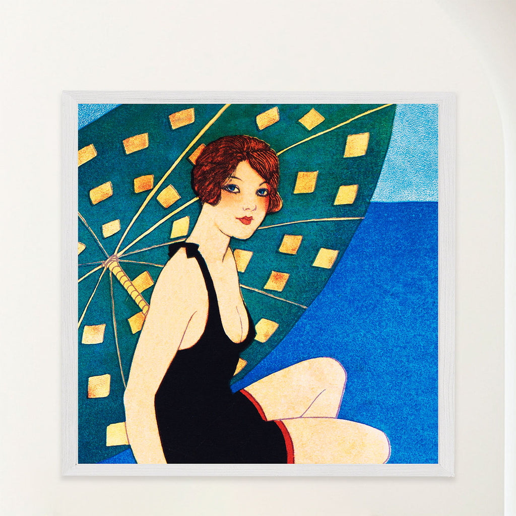 Beach Beauties at 1920s Seaside Resort, Set of 3