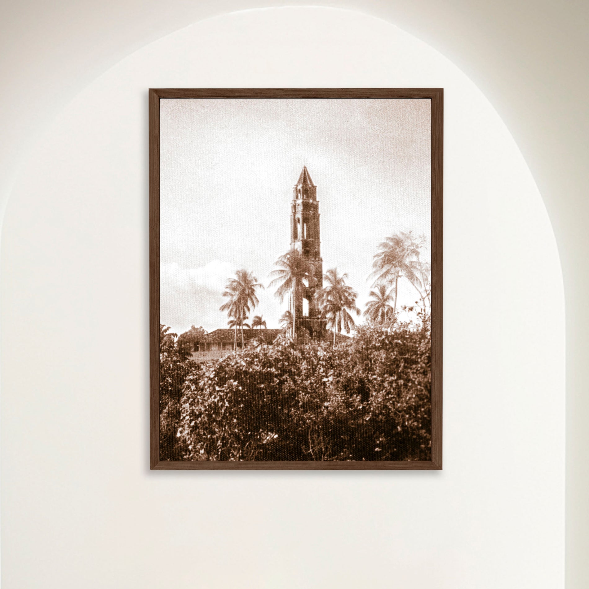 Torre Iznaga Rising Above A Cuban Landscape