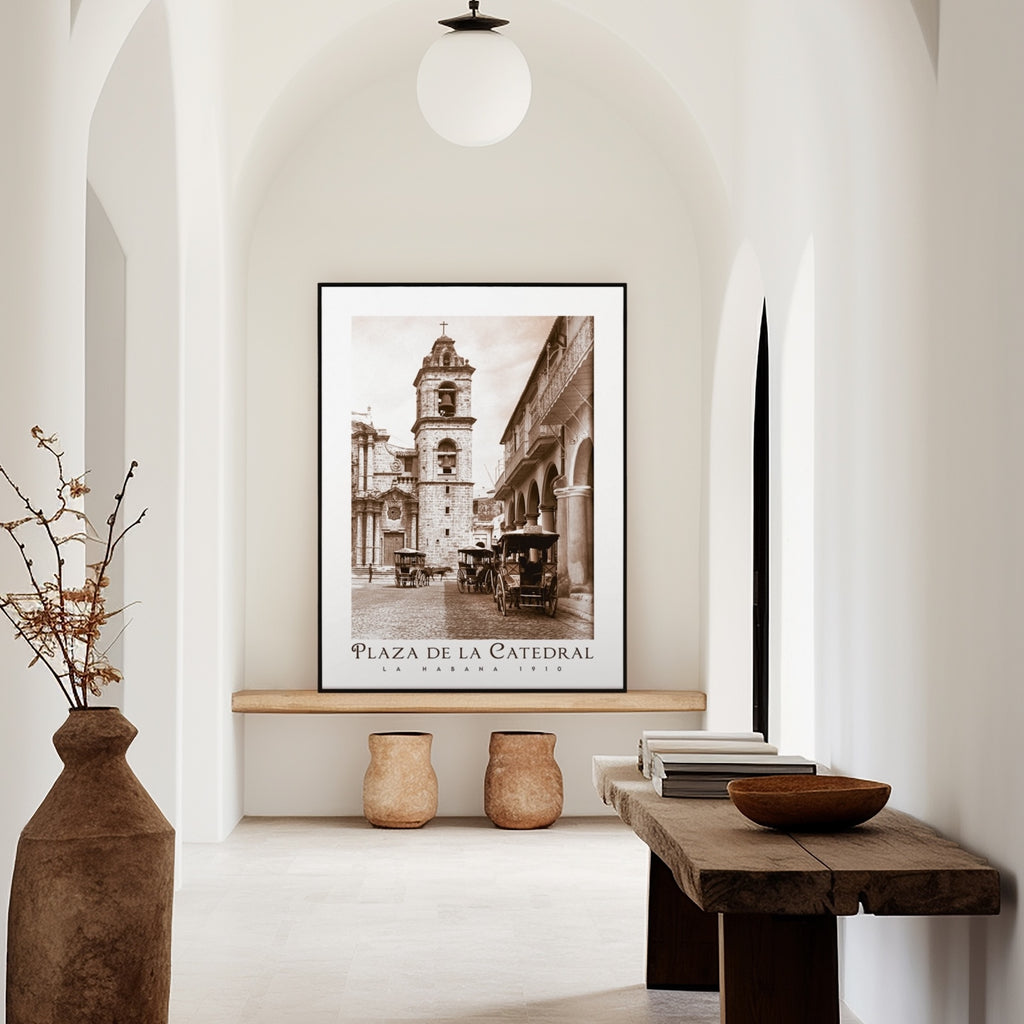 Plaza de la Catedral - Old Havana Travel Poster