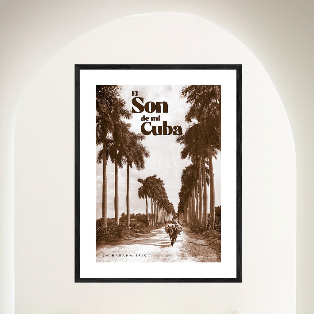 El Son De Mi Cuba - Travel Poster - Havana Palms Sway