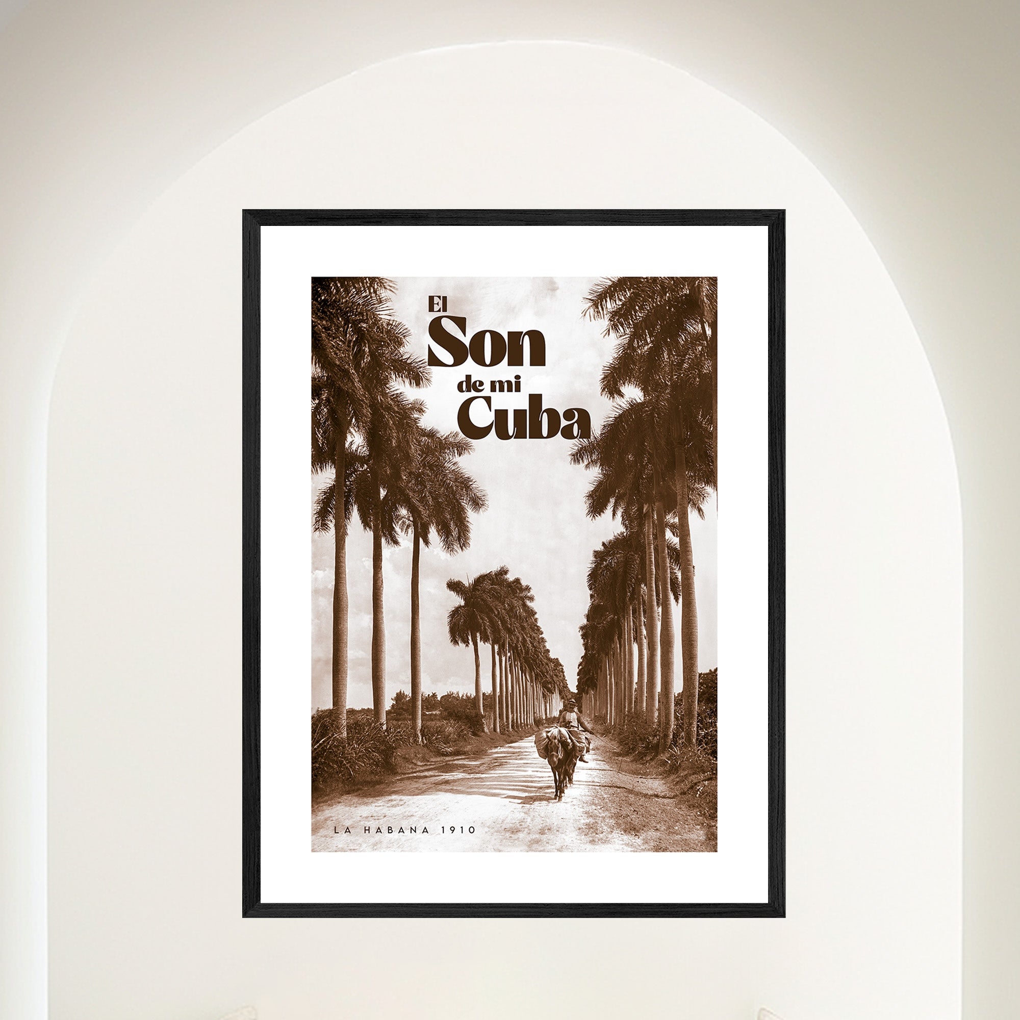 El Son De Mi Cuba - Travel Poster - Havana Palms Sway