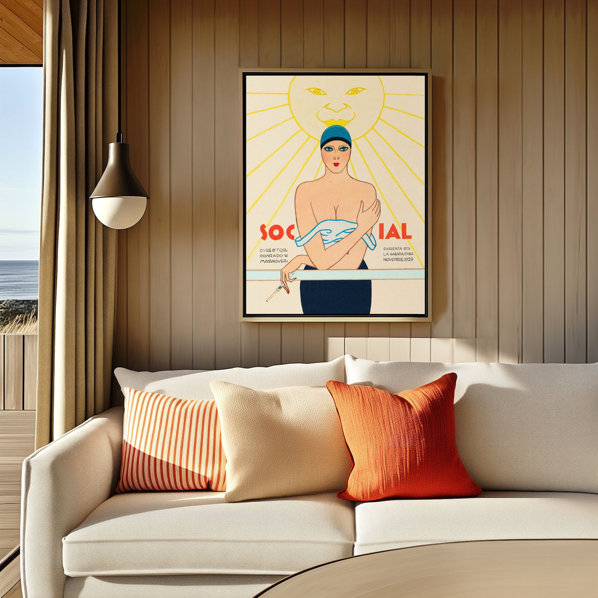 Sun Deck Glamour on Ocean Liner - 1920s Art Deco