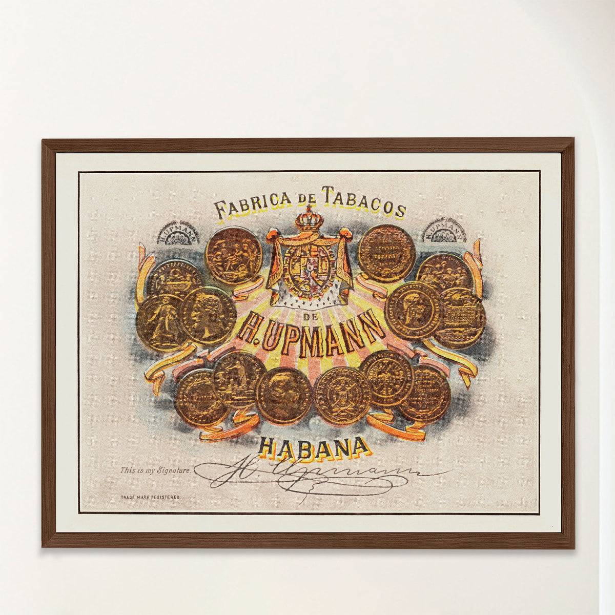 H. Upmann Vintage Cuba Cigar Art - Royal